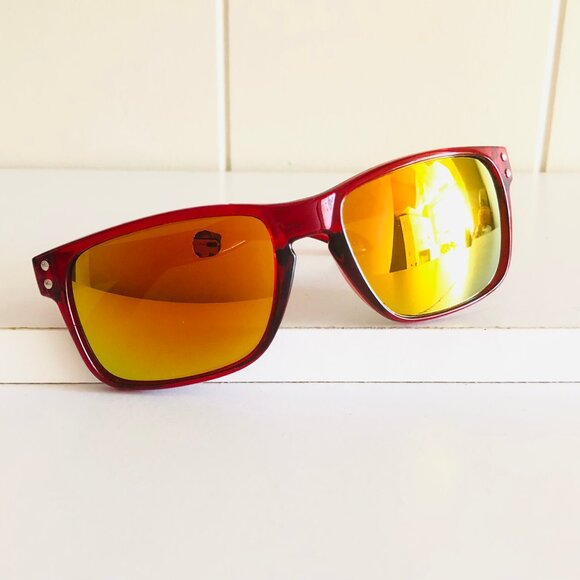 Red Sporty Style Sunglasses - Picture 2 of 6